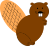 Beaver Standing Clip Art