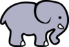 Elephant - Grey Clip Art