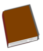 Closed Brown Book Clip Art