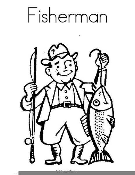 Fisherman Clipart Black And White  Free Images at  - vector clip  art online, royalty free & public domain