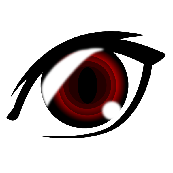 Vampire Anime Eye Clip Art at  - vector clip art online