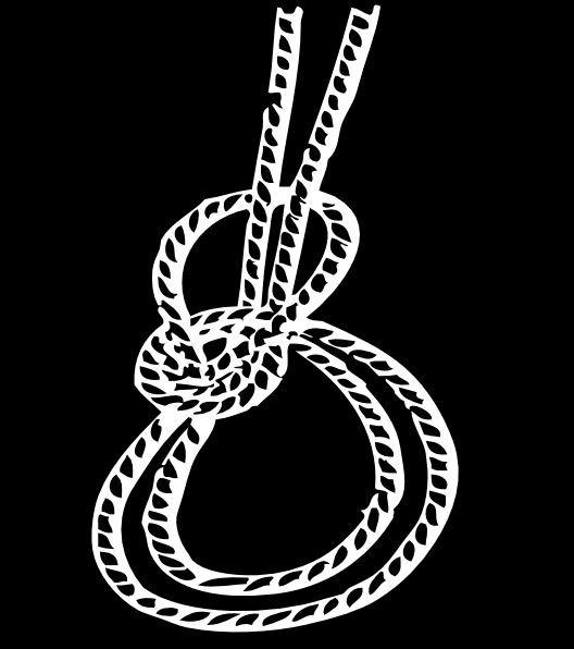 White Rope On Black Clip Art at  - vector clip art online