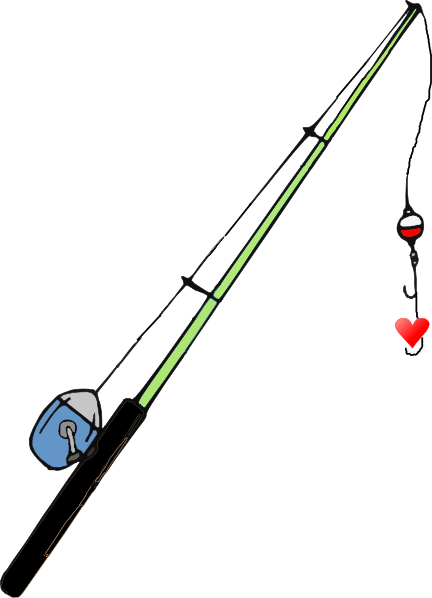 Fishing Pole Heart Clip Art at  - vector clip art online, royalty  free & public domain