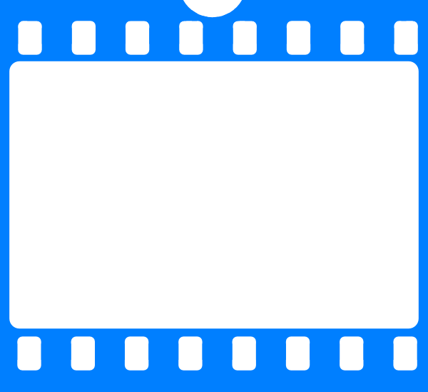 Blue Film Frame Clip Art at  - vector clip art online, royalty  free & public domain