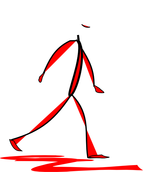 Red Stick Man Clip Art at  - vector clip art online