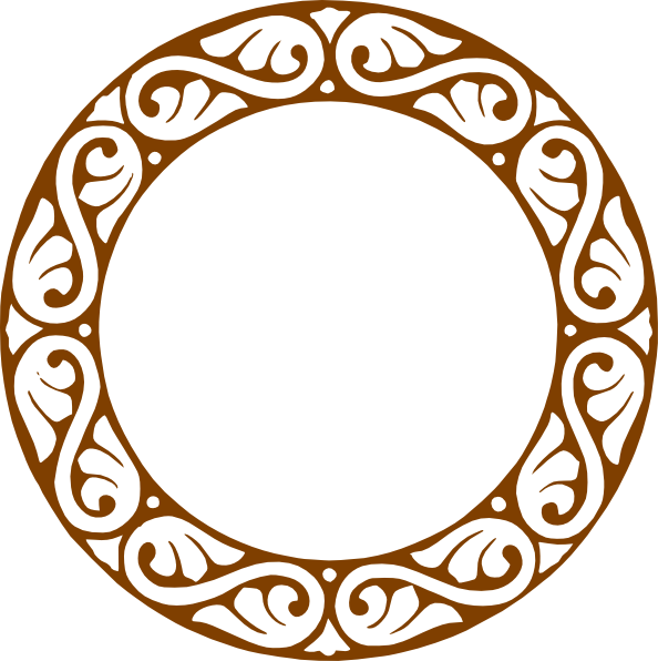 Brown Round Frame Clip Art At Clker Com Vector Clip Art Online Royalty Free Public Domain