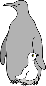 Pinguino Col Piccolo Clip Art