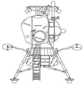 Soviet Lunar Lander Clip Art