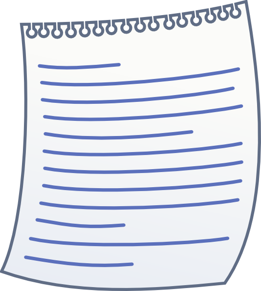 Paper With Writing Clip Art at - vector clip art online, royalty free & public domain Paper With Writing Clip Art at - vector clip art online, royalty free & public domain