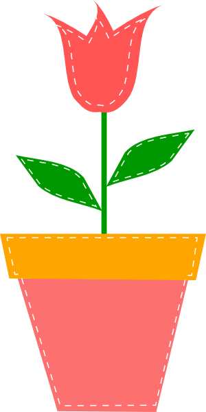 clipart flower in pot - photo #6