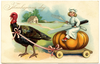 Victorian Thanksgiving Greetings Clipart Image