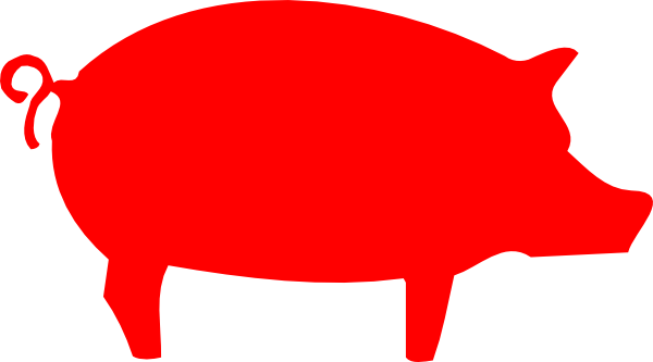 Pig Outline Clip Art at Clker.com - vector clip art online, royalty