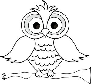 Wise Owl With Big Eyes On A Tree Limb In Black And White Smu Free Images At Clker Com Vector Clip Art Online Royalty Free Public Domain