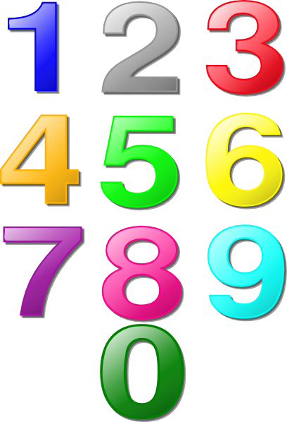clipart for numbers - photo #6