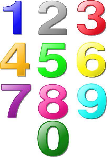 free clipart images of numbers - photo #3