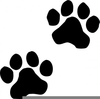 Clipart Kitten Paw Prints Image