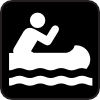 Kyaking Map Sign Clip Art