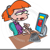 Hotel Receptionist Clipart Image
