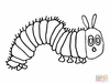 Caterpillar Clipart Black And White Image