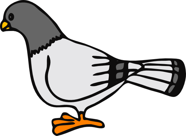 Cartoon Pigeon Clip Art at  - vector clip art online, royalty free  & public domain