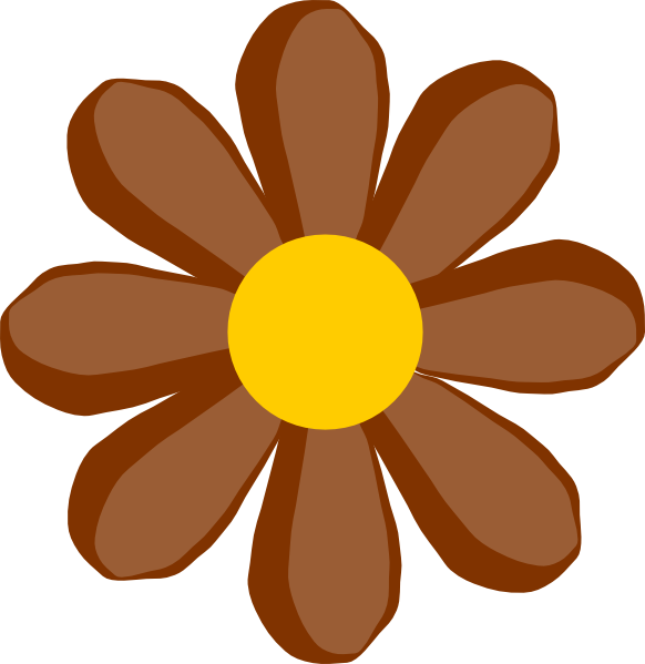 flower images clip art. Brown Flower clip art