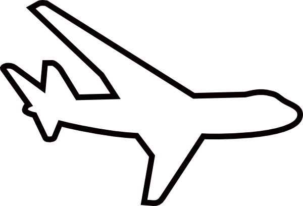 clip art airplane outline - photo #9