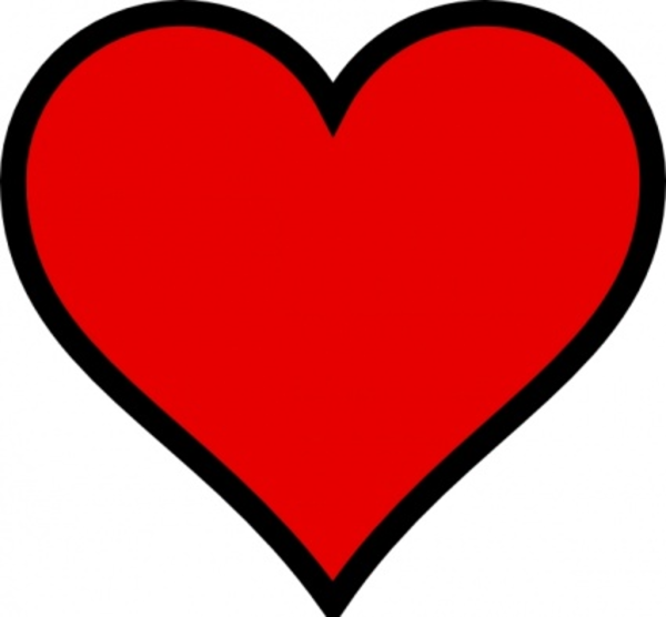 clipart apple with heart - photo #15
