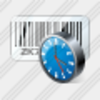 Icon Bar Code Clock Image