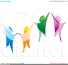 People Cheering Clipart Image