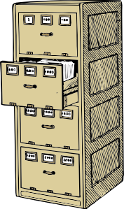 Vertical File Cabinet Clip Art