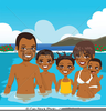 Family Swim Clipart Image