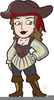 Woman Pirate Clipart Image