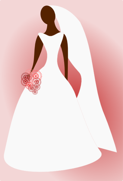 wedding dress clipart vector - photo #34
