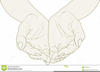 Open Praying Hands Clipart Image