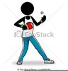 Clipart Tennis Player Image