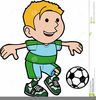 Clipart Of A Girl Playing Soccer Image