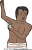 Putting On Deodorant Clipart Image