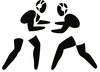 Wrestling Shoe Clipart Image