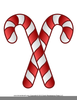 Candy Cane Outline Clipart Image