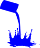 Paint Splat Blue Clip Art