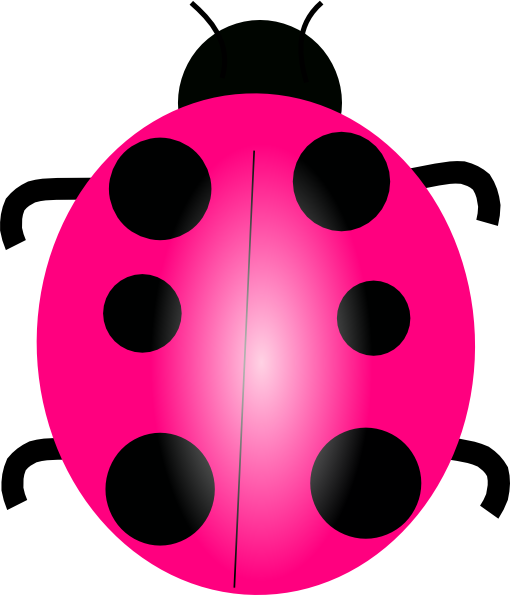 pink ladybug clip art - photo #3