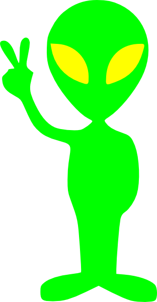 green alien clipart - photo #8