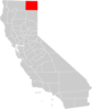 California County Map Modoc County Highlighted Clip Art