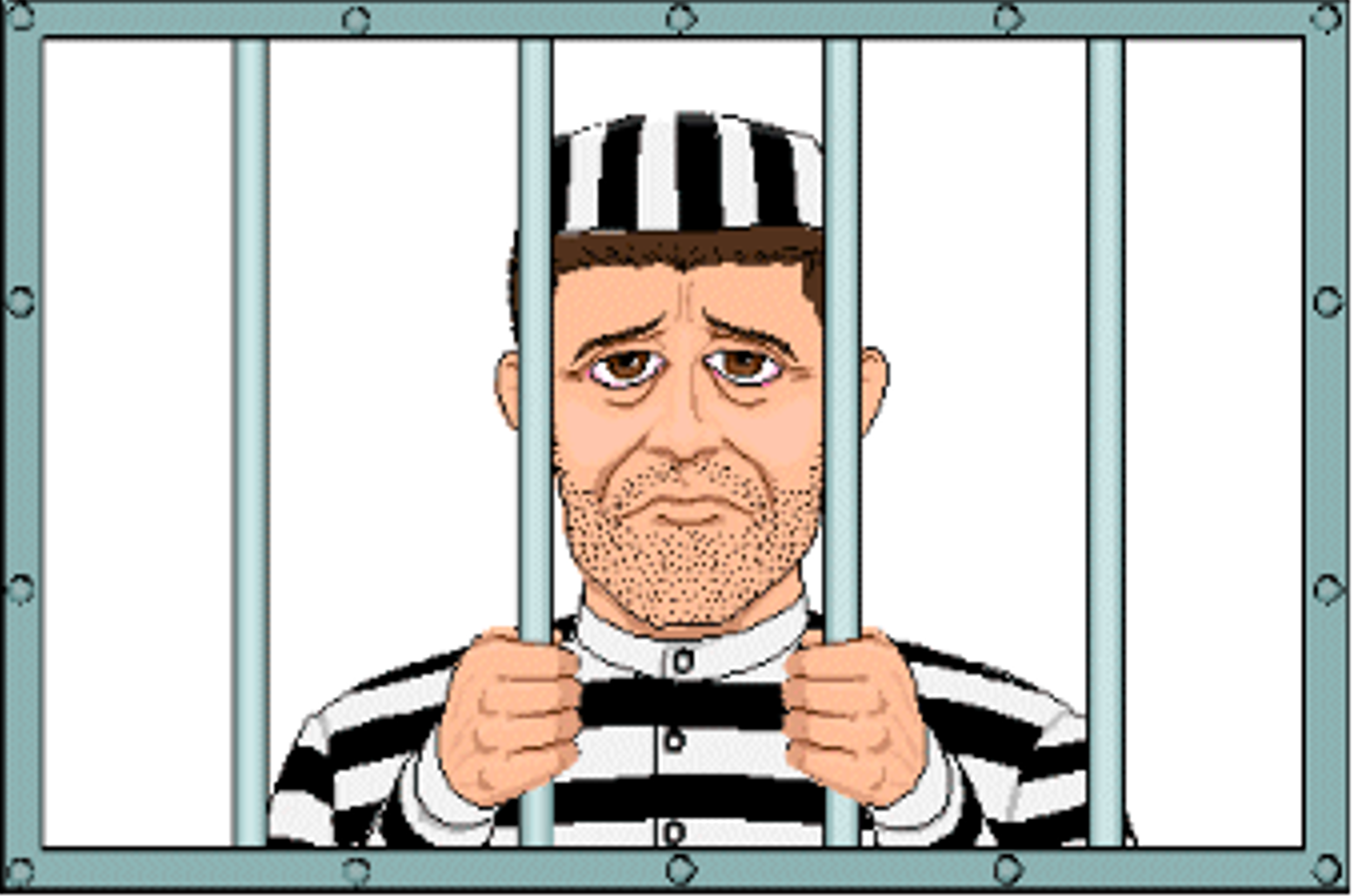 free clipart man in jail - photo #2