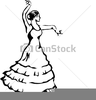 Flamenco Dancer Clipart Image
