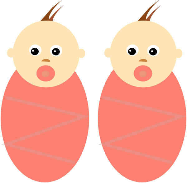 baby shower clip art for twins - photo #39