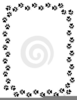 Pawprint Clipart Dividers Image