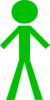 Green Stick Figure Clip Art