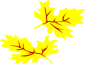 Fall Coloured Leaf Clip Art