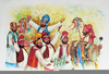 Punjabi Dance Clipart Image